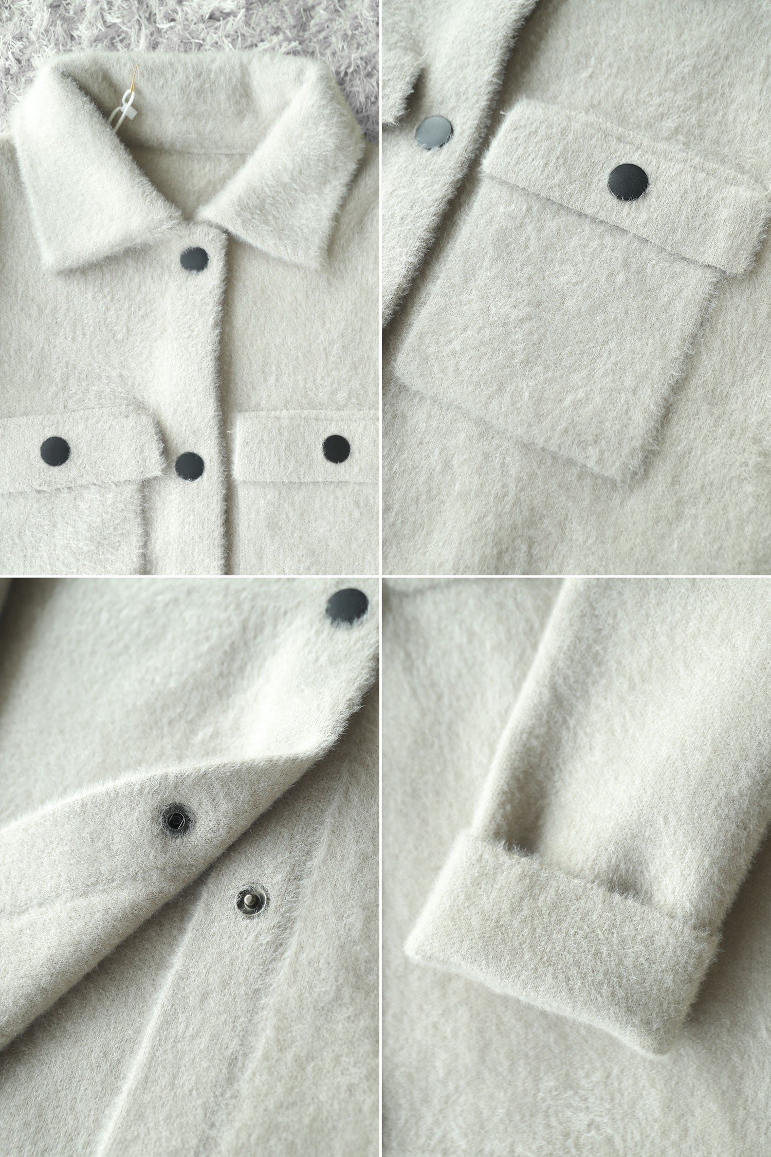 Double Pocket Detailed Imported Men's Woolen Jacket