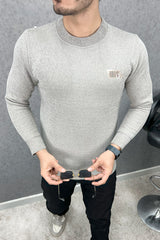 Relaxed Style Round Neck Imported Men's Sweatshirt