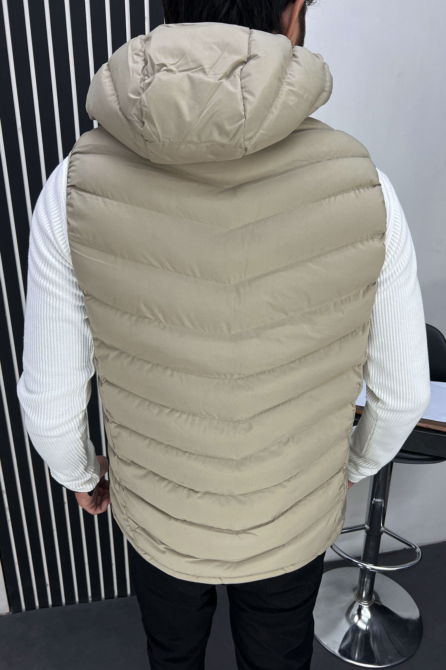 Adds Slogan Padded Imported Big Size Men's Gilet