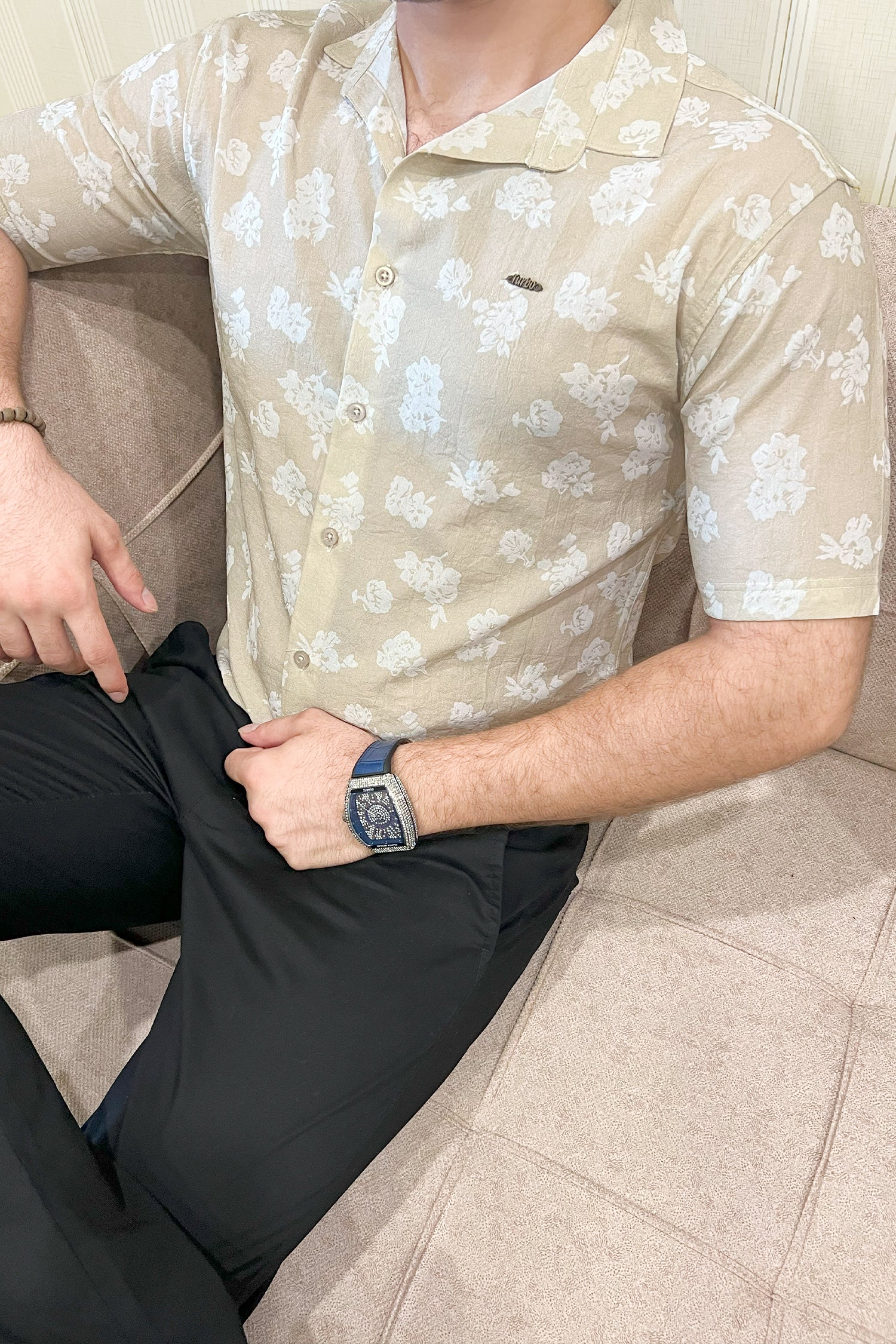 Turbo Rich Floral Printed Casual Shirt