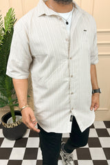 Turbo Down Box Collared Casual Shirt