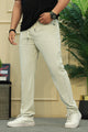 Gcci Casual Lightweight Imported Slim-Fit Trouser In Beige