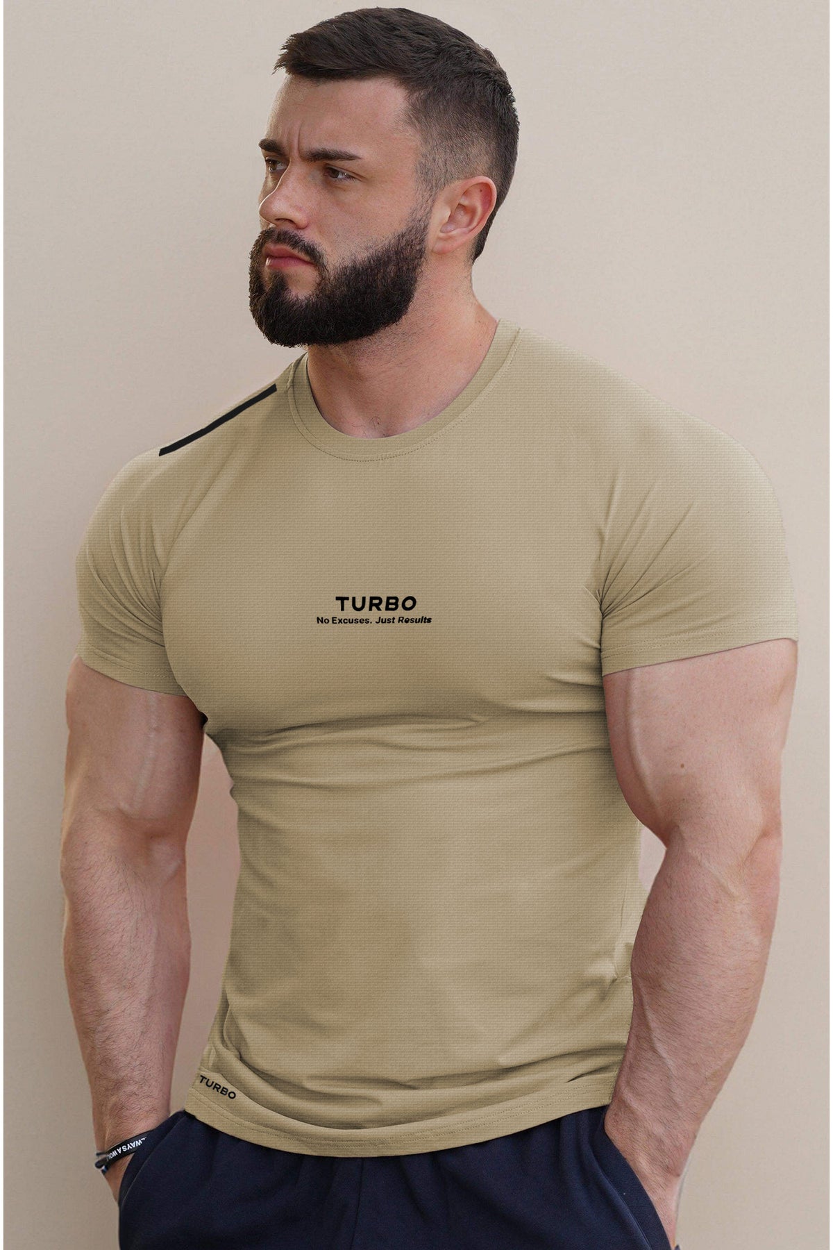 Turbo 'No Excuses' Grid-Tech Performance Dry-Fit Tee