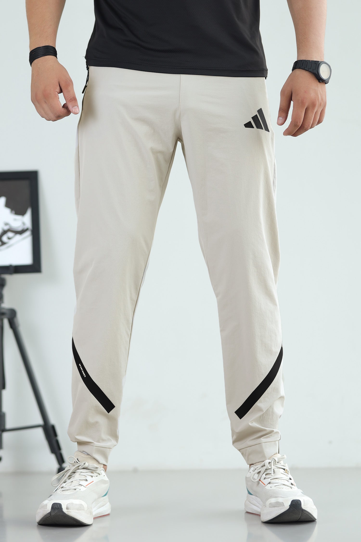 Adds Bottom Stripes Micro Premium Sportswear Trouser