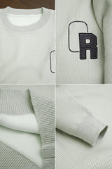 Panel Lining Round Neck Imported Men's Sweatshirt