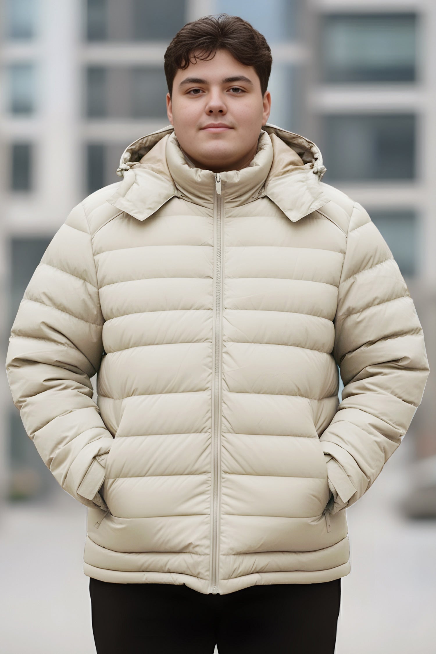 Hoodie With String Regulation Quilted Imported Puffer Jacket