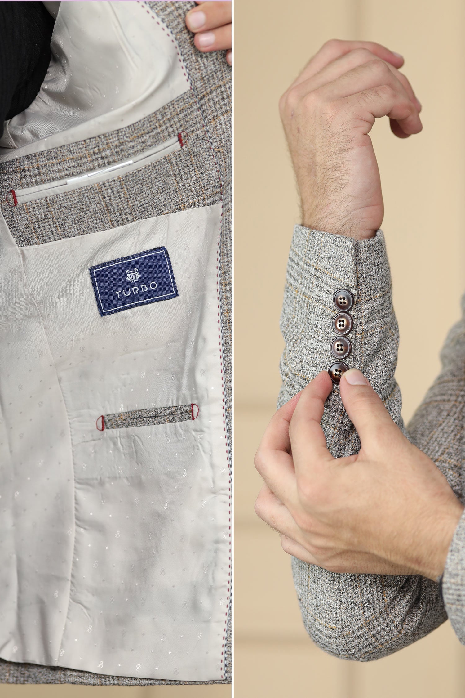 Wool Rich Worsted Tweed Mens Casual Blazer