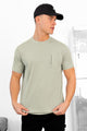 Mens Rivio Pocket-Detail Tee Shirt In Beige