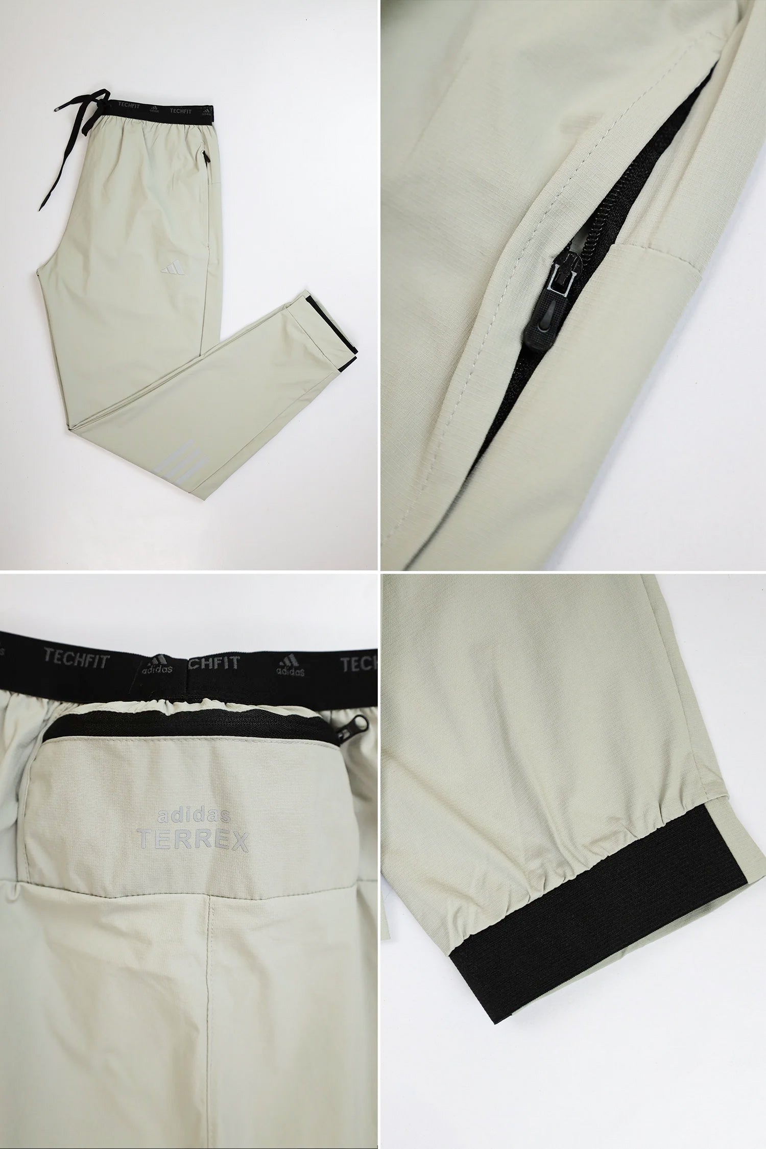 Adds Alpha Strength Micro Premium Sportswear Trouser In Beige