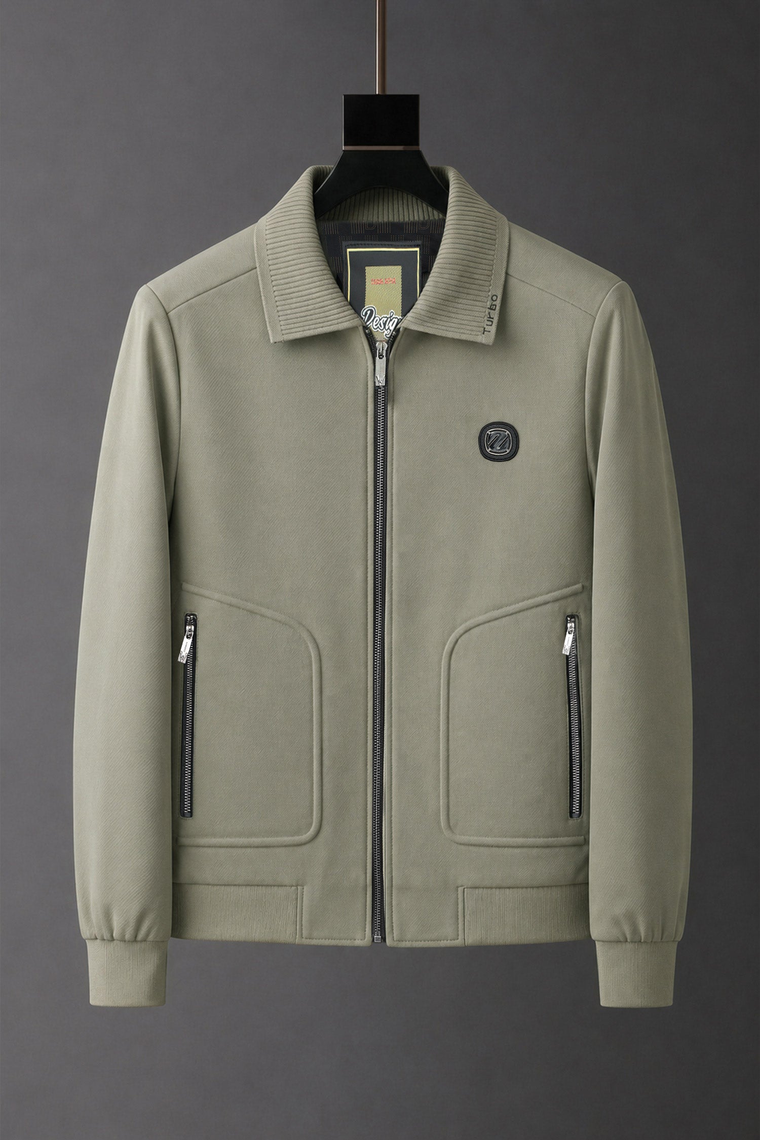 Zipped Blouson Imp Men's Wool Jacket In Beige