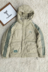 Blcniga Strip Style Padded Imported Puffer Jacket