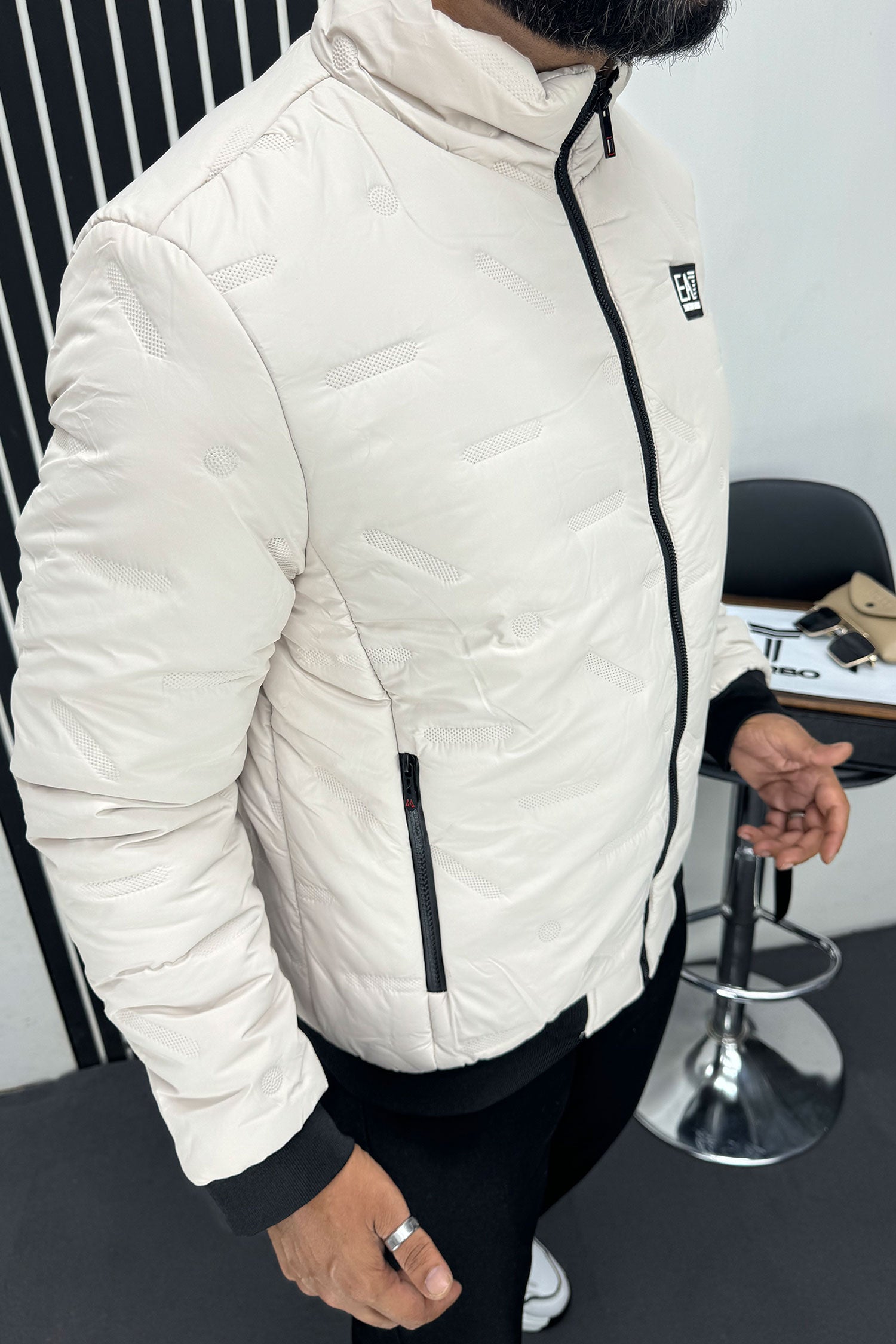 Armni EA7 Embossed Design Imported Puffer Jacket