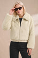 Women Cropped Plush Imported Fur Jacket