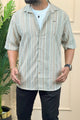 Turbo Spring Edit Textured Casual Shirt In Beige