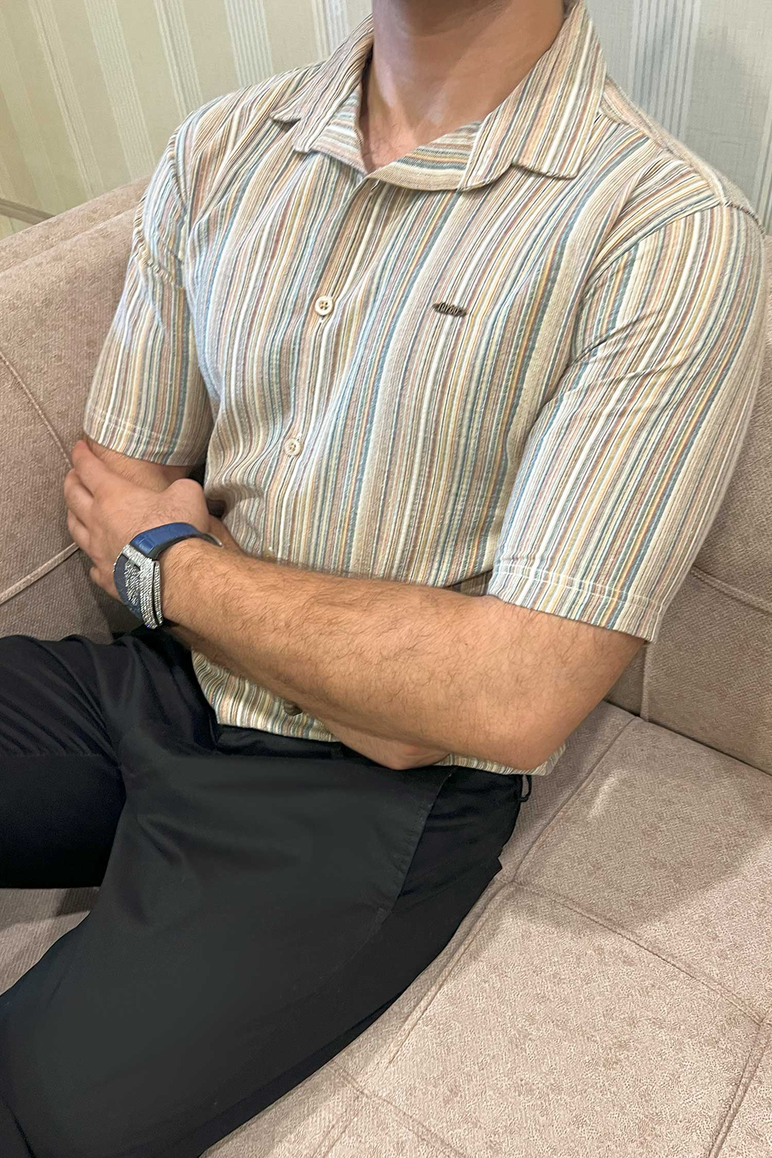 Turbo Spring Edit Textured Casual Shirt