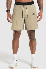 Adds Club 3-Stripes Tennis Shorts In Beige