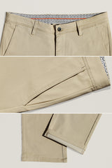 Your Choice Classic Slim fit Cotton Pant In Beige