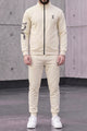 On Clod Running Graphic Zipper Men's Co-Ord Set In Beige