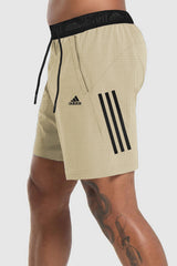 Adds Club 3-Stripes Tennis Shorts In Beige