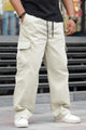 Men's Street Style 6 Multiple-Pockets Cargo Trouser In Beige