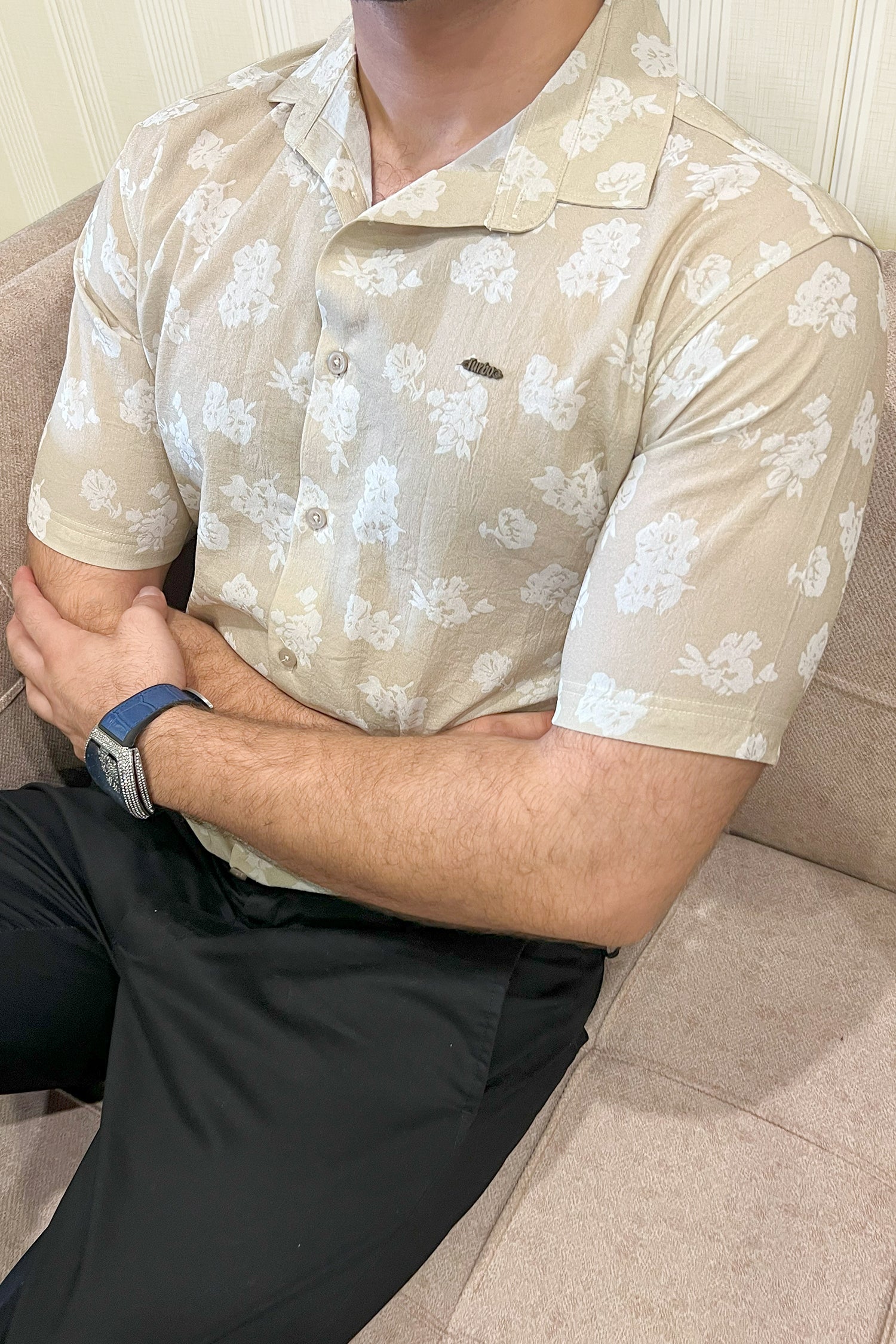 Turbo Rich Floral Printed Casual Shirt