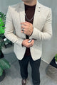 Turbo Herring-Bone Tweed Imported Men Blazer