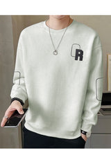 Panel Lining Round Neck Imported Men's Sweatshirt