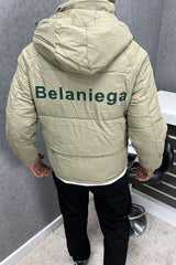 Blcniga Strip Style Padded Imported Puffer Jacket