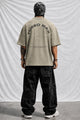Turbo Calm Edge Men's Oversize Tee In Beige