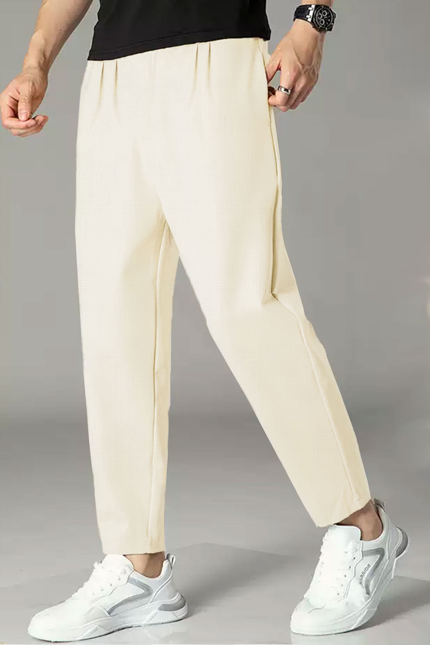 Turbo ProForm Waffle Texture Slim Fit Trouser