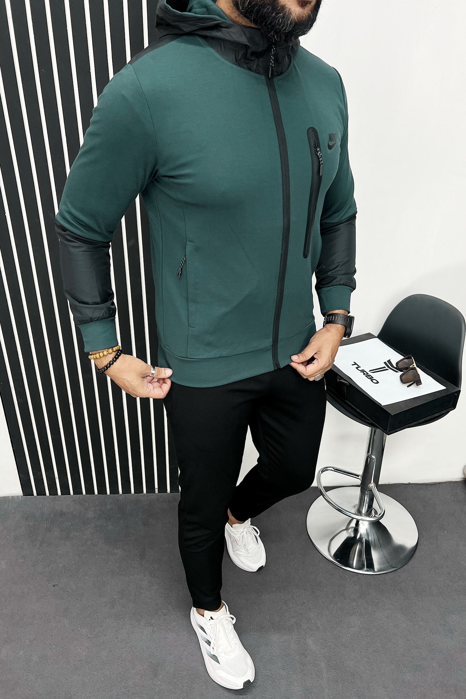 Nke Trendy Sportswear Men Zipper Tracksuit