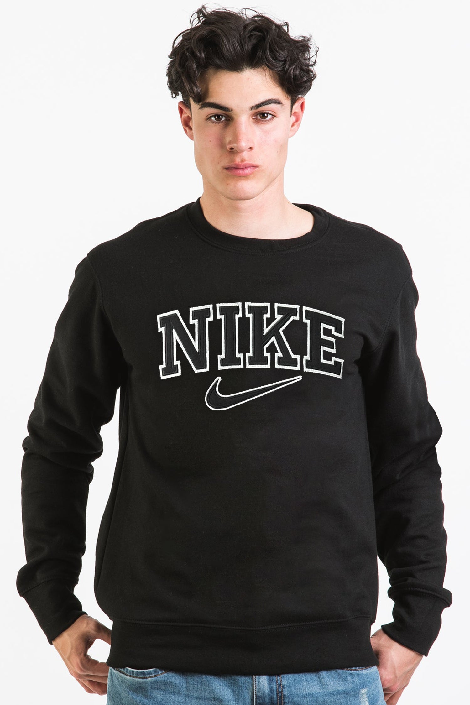 Nke Signature Typography Full Sleeve Men's Sweatshirt