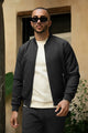 Regular Fit Club Imported Light Weight Jacket In Black