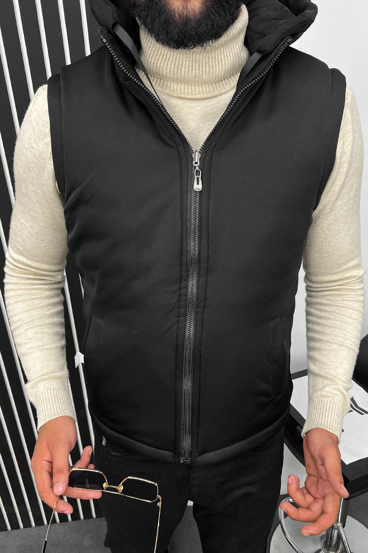 Quilted Pattern Double Side Imported Men's Gilet