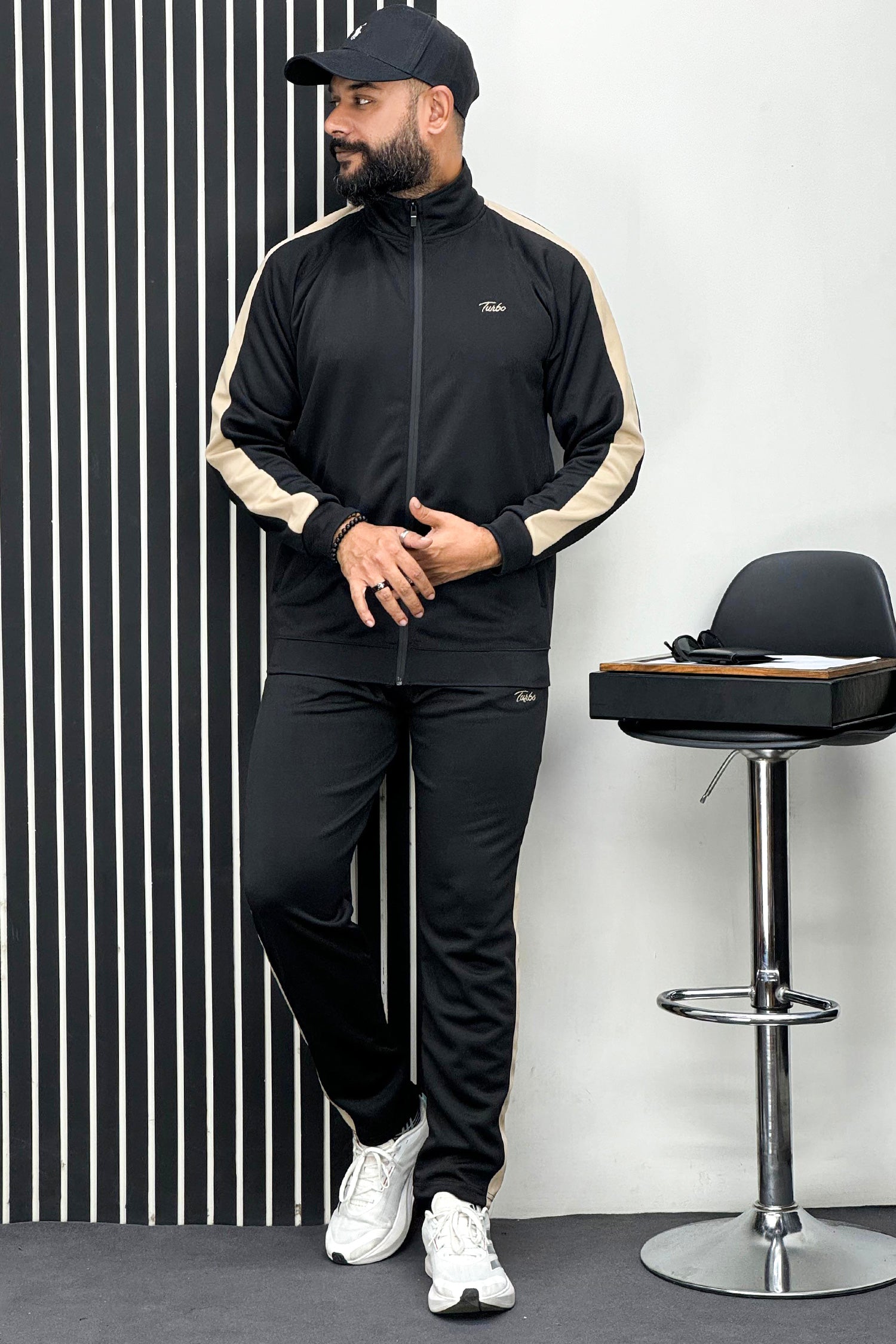 Turbo Panel Line Men Zipper Tracksuit