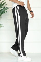 Undr Armr Micro-Tech Heritage Stripe Sportswear Trouser In Black