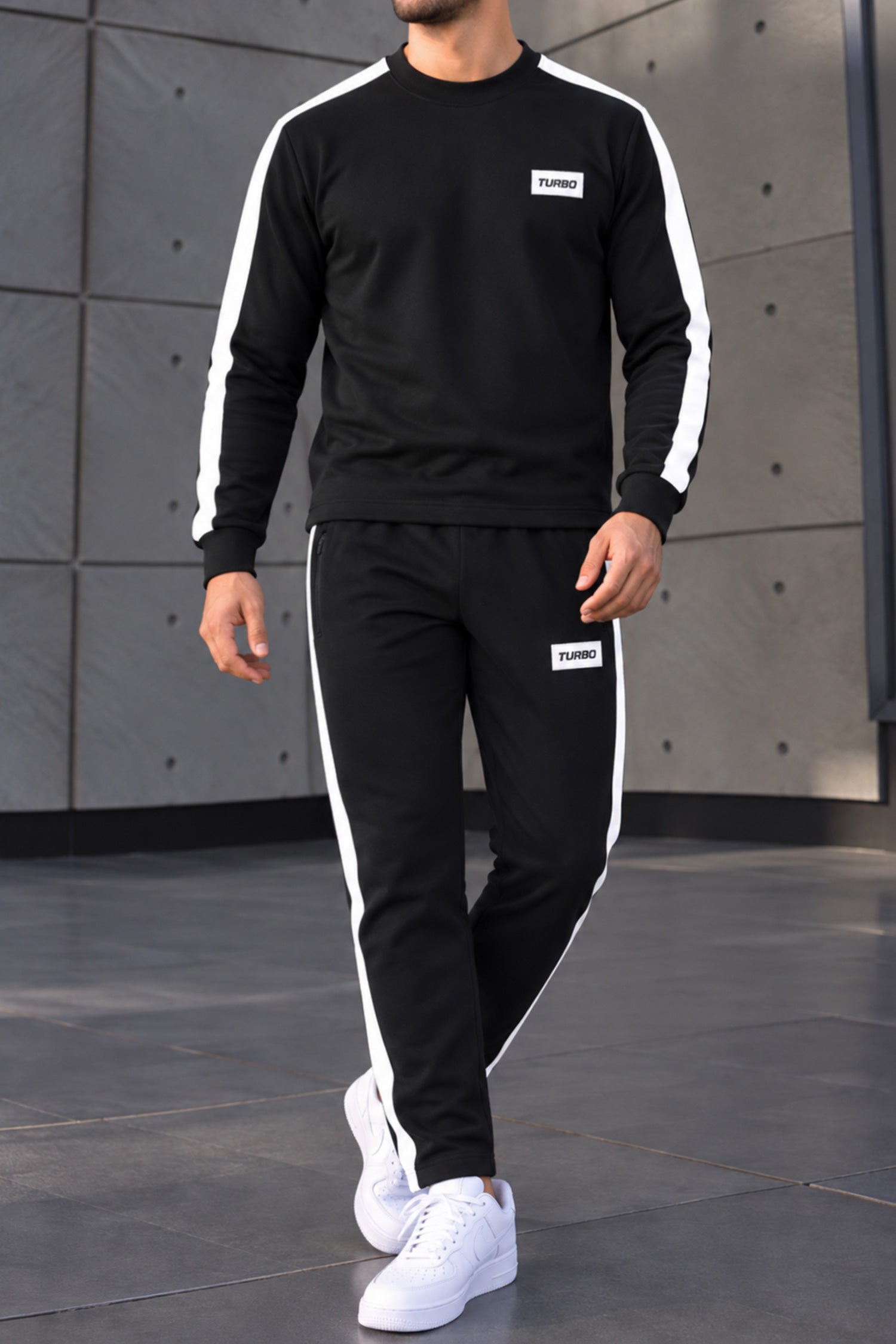 Turbo Iconic Panel Stripe Men's Co-Ord Set