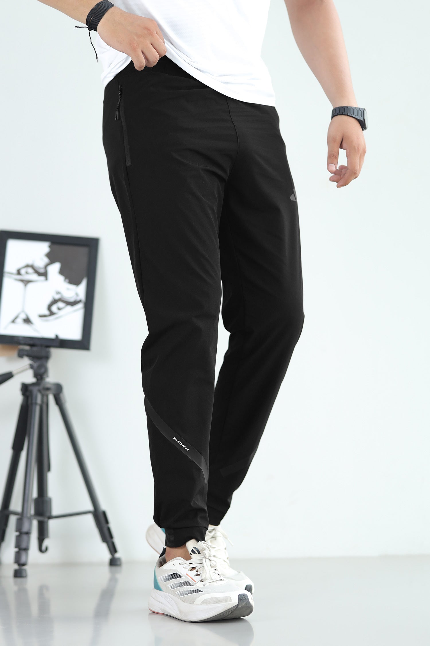 Adds Bottom Stripes Micro Premium Sportswear Trouser