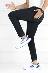 Adds Warm Fleece Micro Premium Sportswear Trouser In Black