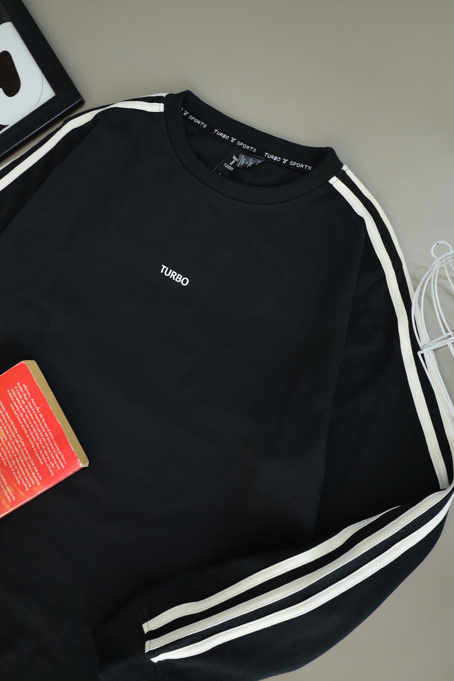 Turbo 3 Stripes Mock Neck Men's Sweatshirt