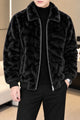 Turbo Luxury Zip-Up Blouson Imported Men's Fur Jacket