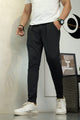 Turbo ProForm Waffle Texture Slim Fit Trouser In Black