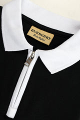 Brbrry 'The Lndn Englnd' Edition Zip Men's Polo Shirt
