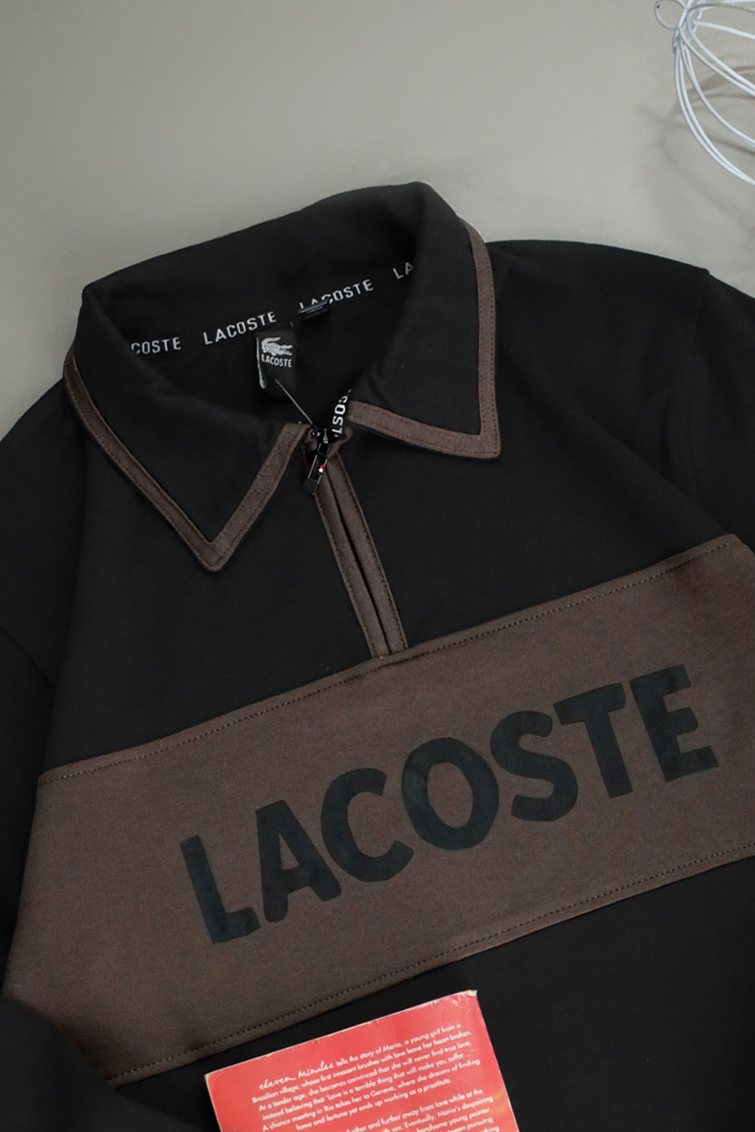 Lcste Color-Block Panel Imported Men's Sweatshirt