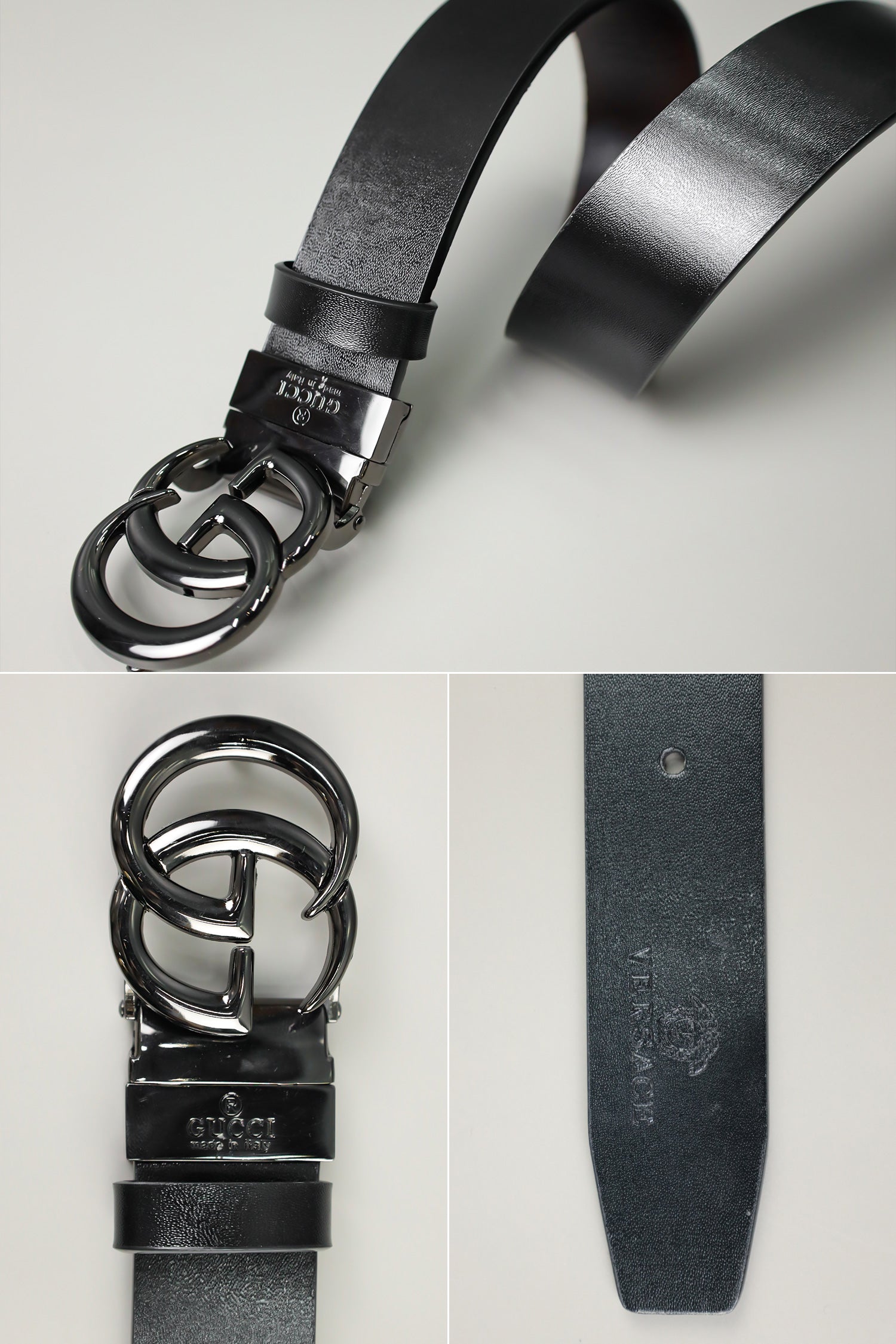 G Metal Alloy Automatic Buckle Branded Belt