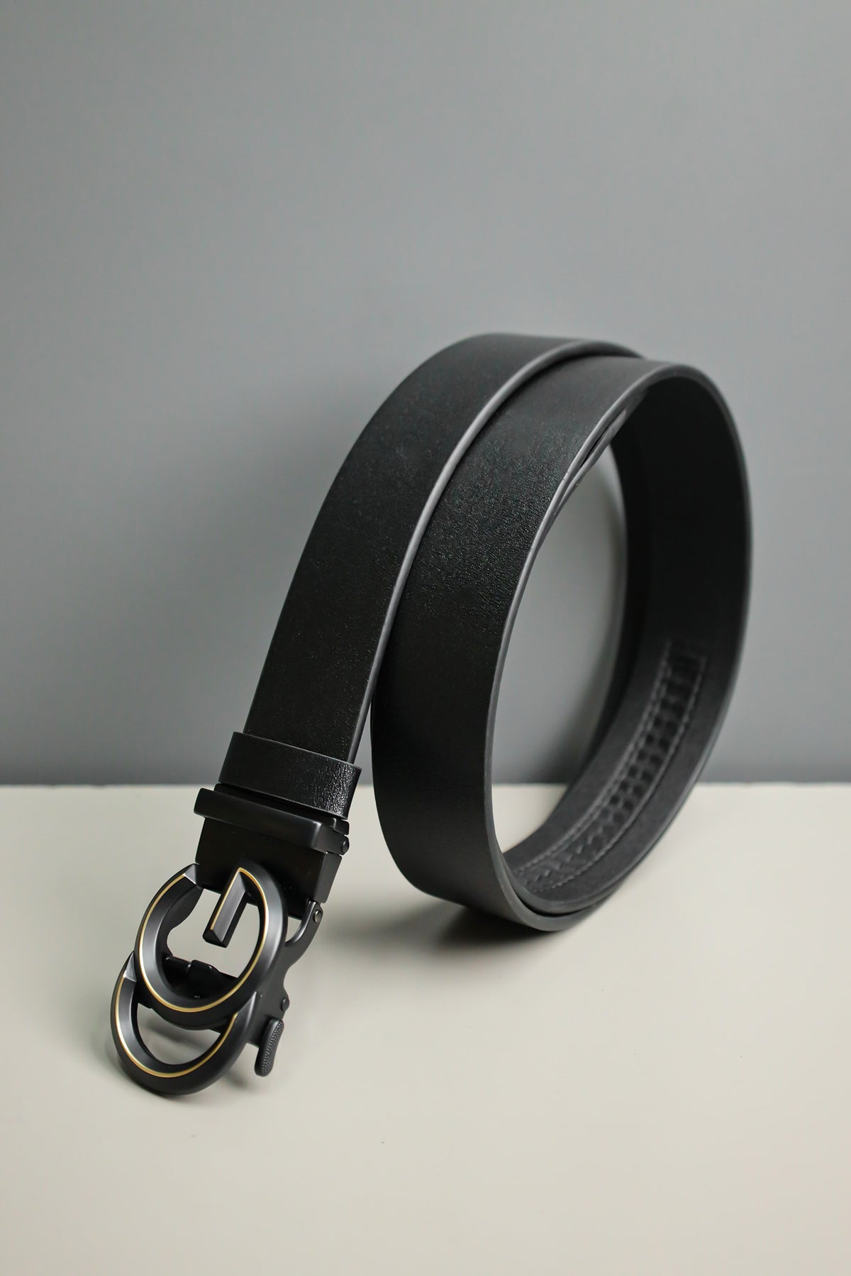 G Metal Alloy Automatic Buckle Branded Belt