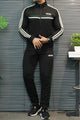 Adds Retro Chest Stripe Zipper Men's Co-Ord Set
