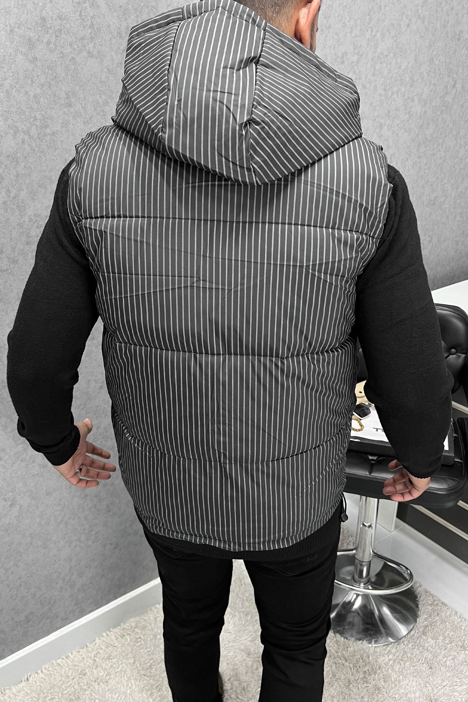 Grenade Lining Pattern Quilted Imported Men's Gilet