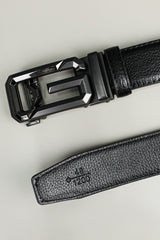 G Metal Alloy Automatic Buckle Branded Belt