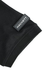Hackt Lndn AMR Performance Zip-Placket Men's Polo Shirt In Black